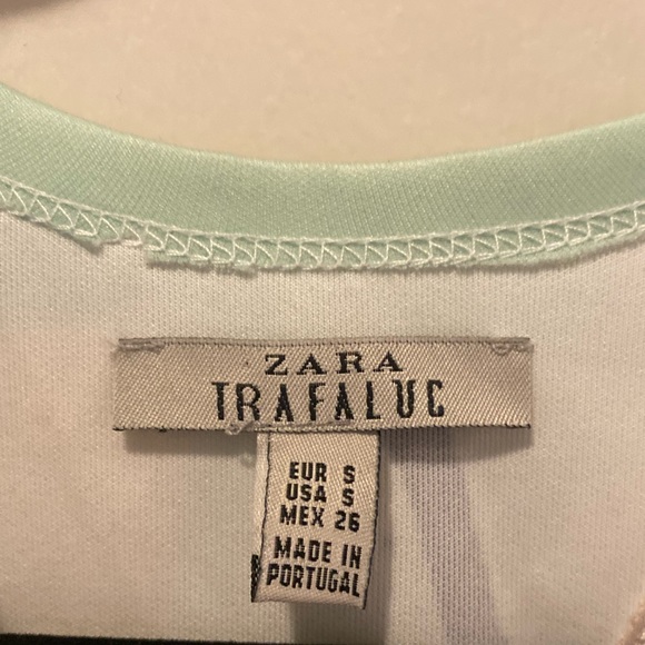 Zara Trafaluc Paint Dress Asymmetrical Back - Picture 3 of 3